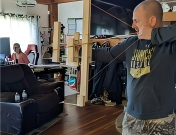 Long axis automatic lathe