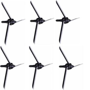 6pcs Turkey Hunting Broadheads 120 Grain 420 Stainless Steel 3 Fixed Blades, 3.5" Cutting Diameter for Compound & Recurve Bows, Razor Sharp & Durable Design for Efficient Hunting