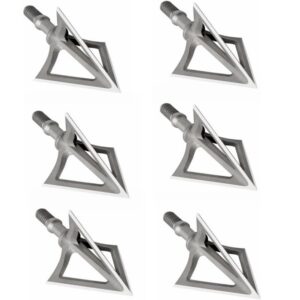 6Pcs Archery Broadheads 3 Blade 100 Grain Compound Bow Hunting Arrowheads Tip