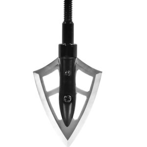 6PK Bow Hunting Broadhead 125 Grain Stainless Steel 2 Blades Hunting Tips for Crossbow Compound Bow Archery Hunting