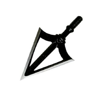 6PK Hunting Broadhead 100 Grain Premium Solid Arrow Tip 3 Fixed Blade Archery Arrowhead for Crossbow and Compound Bow