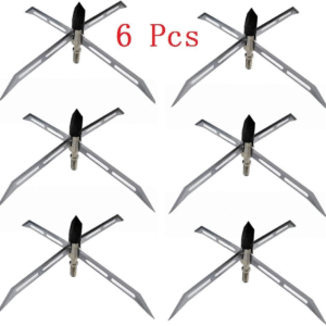 6PCS Turkey Hunting Broadheads 150 Grain Fixed Blade Archery Arrowhead Stainles