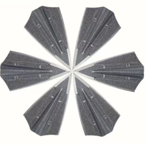 6Pcs Archery Bow Hunting Arrow Tips Broadheads Arrowheads Welding Head for Wood Arrow