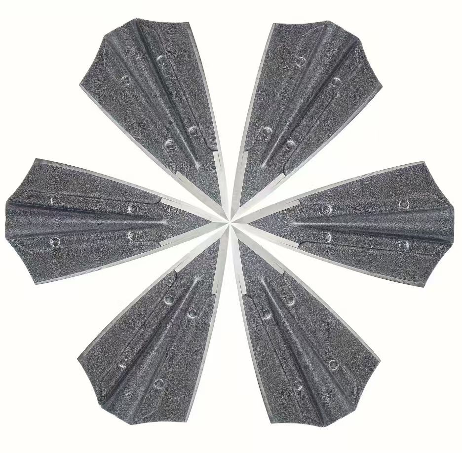 6Pcs Archery Bow Hunting Arrow Tips Broadheads Arrowheads Welding Head for Wood Arrow